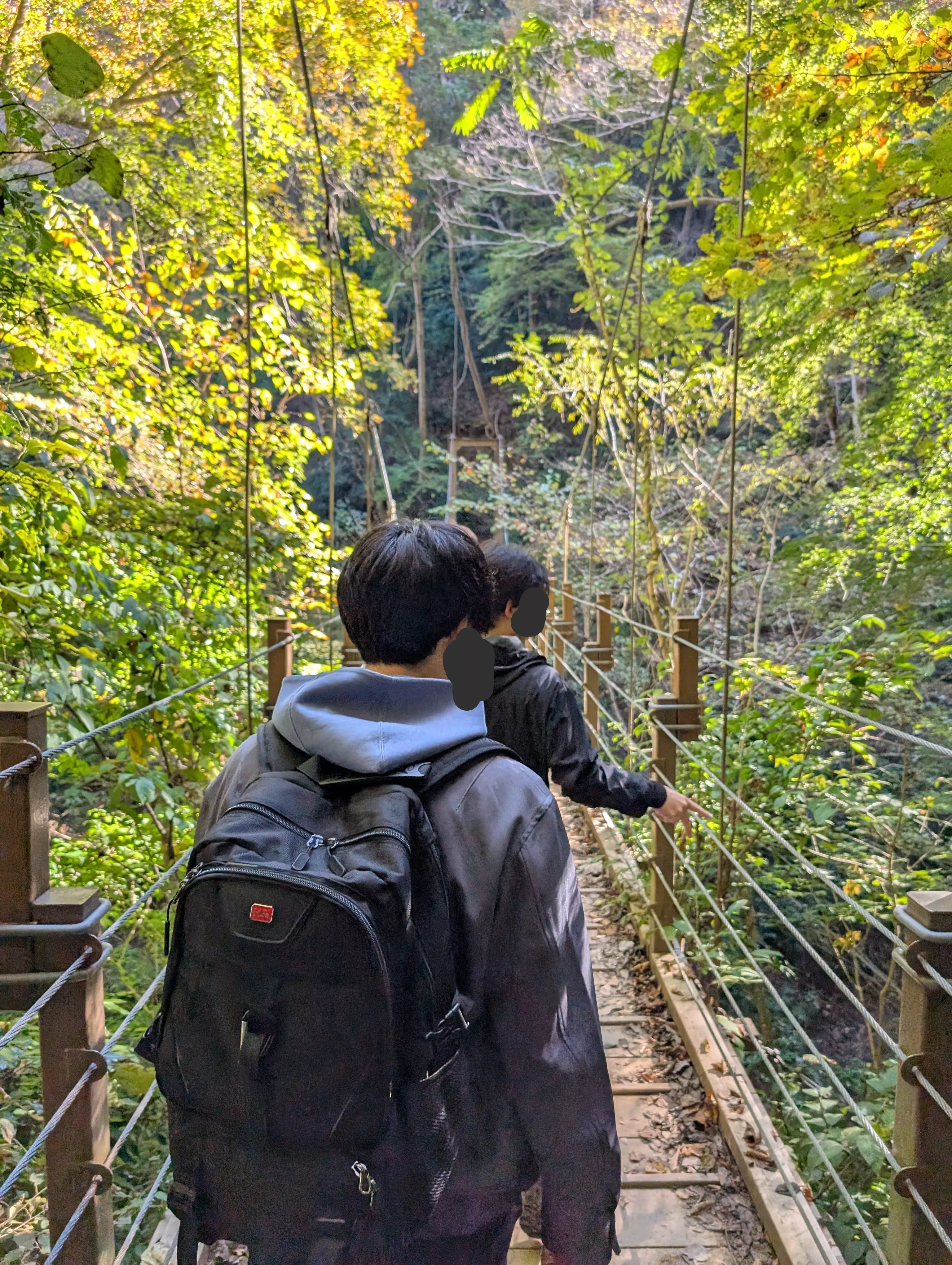 下山中吊り橋